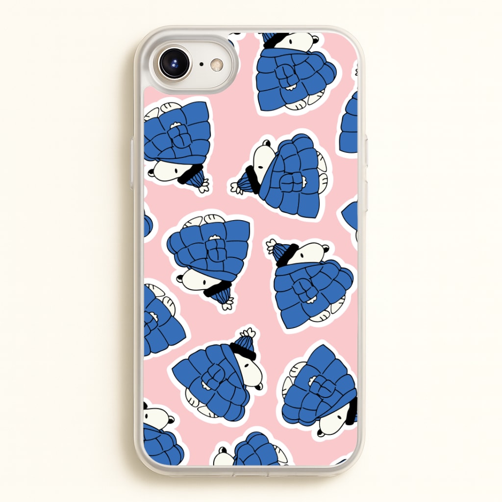 Cartoon Beagle Puffer Jacket Pattern Phone Case