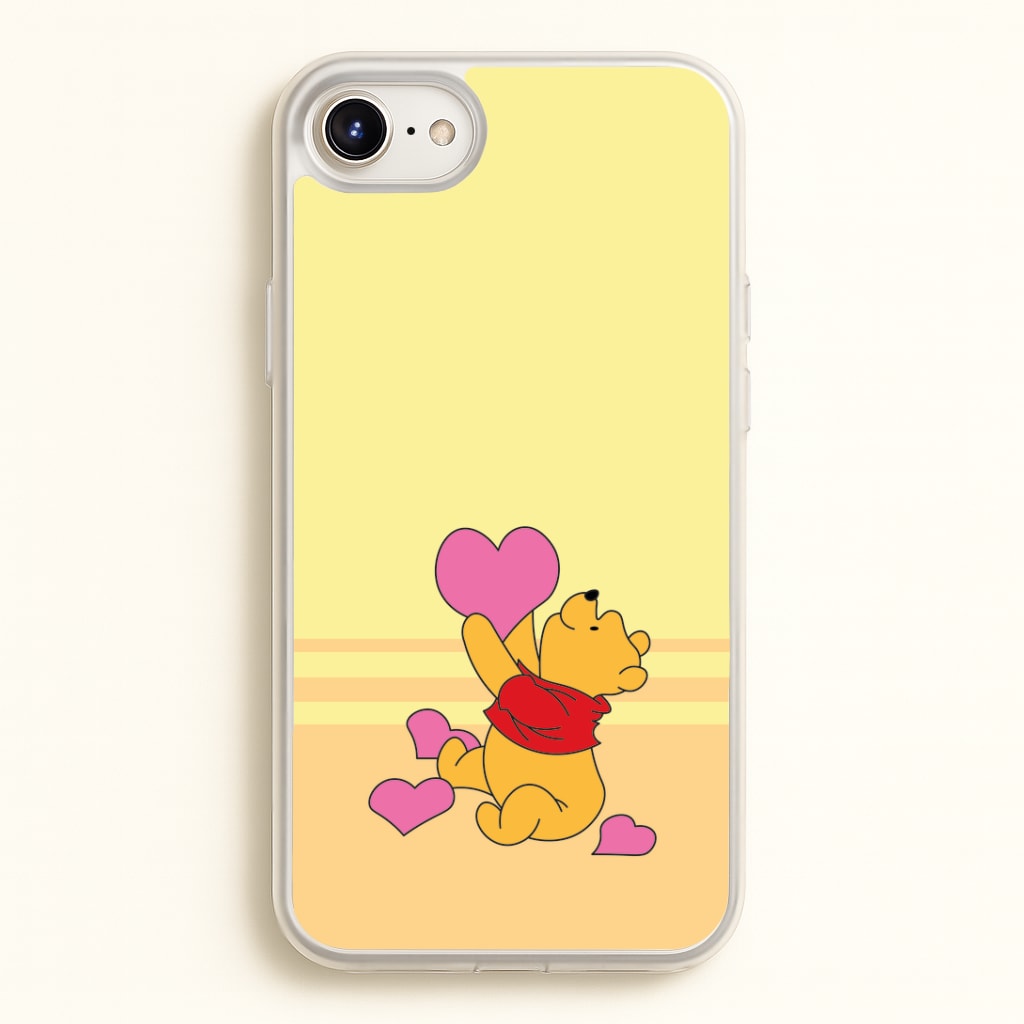 Pooh Love Heart Balloons Valentine's Phone Case