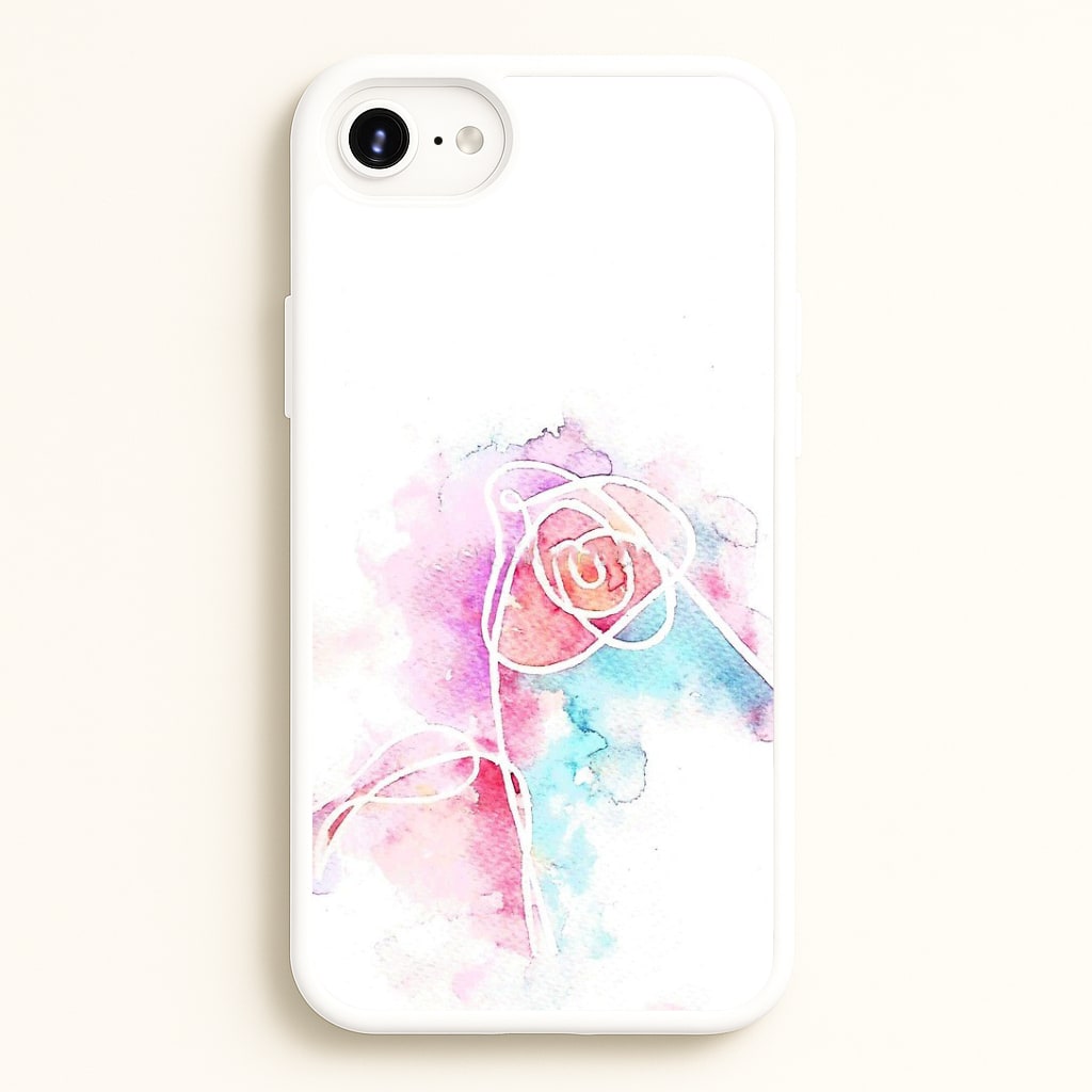 K-Pop Band Love Yourself Watercolour Painting Phone Case