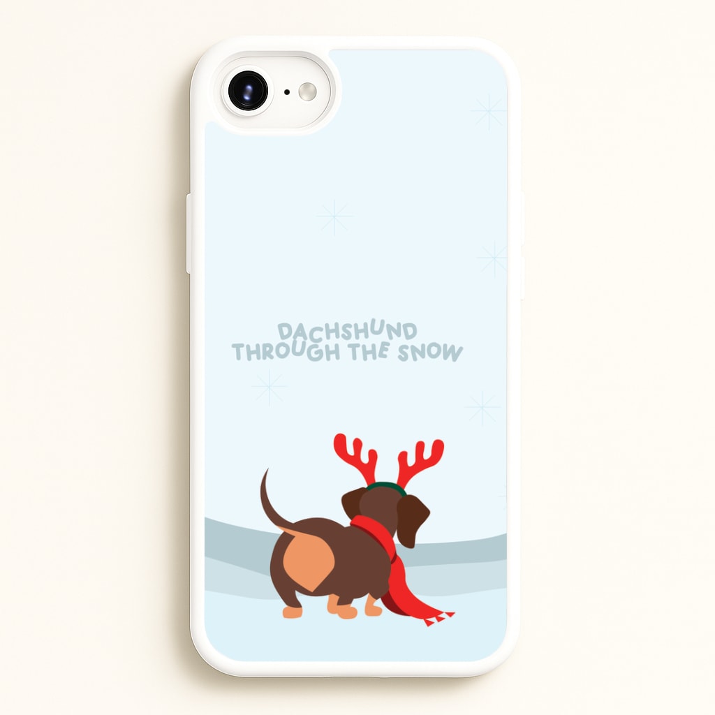 Dachshund Through The Snow - Christmas Phone Case