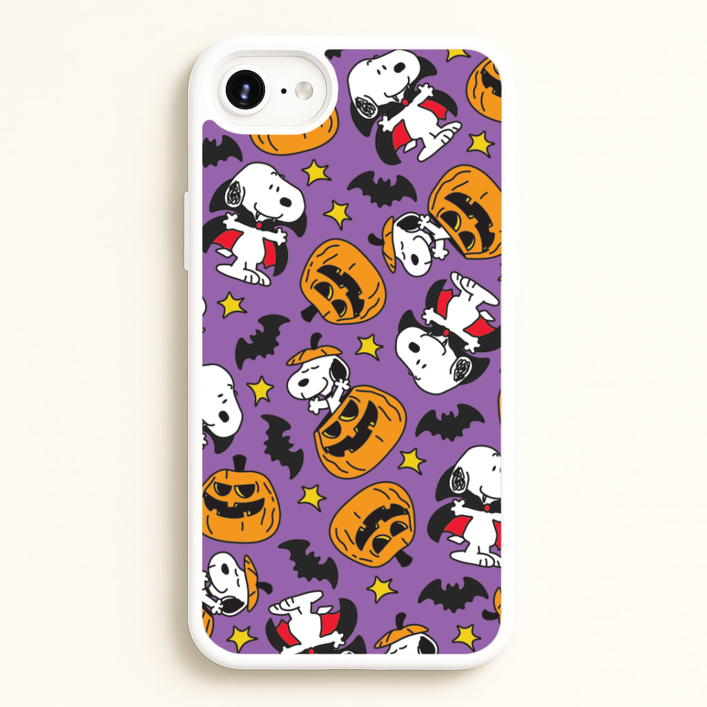 Cartoon Beagle Halloween Pattern Phone Case