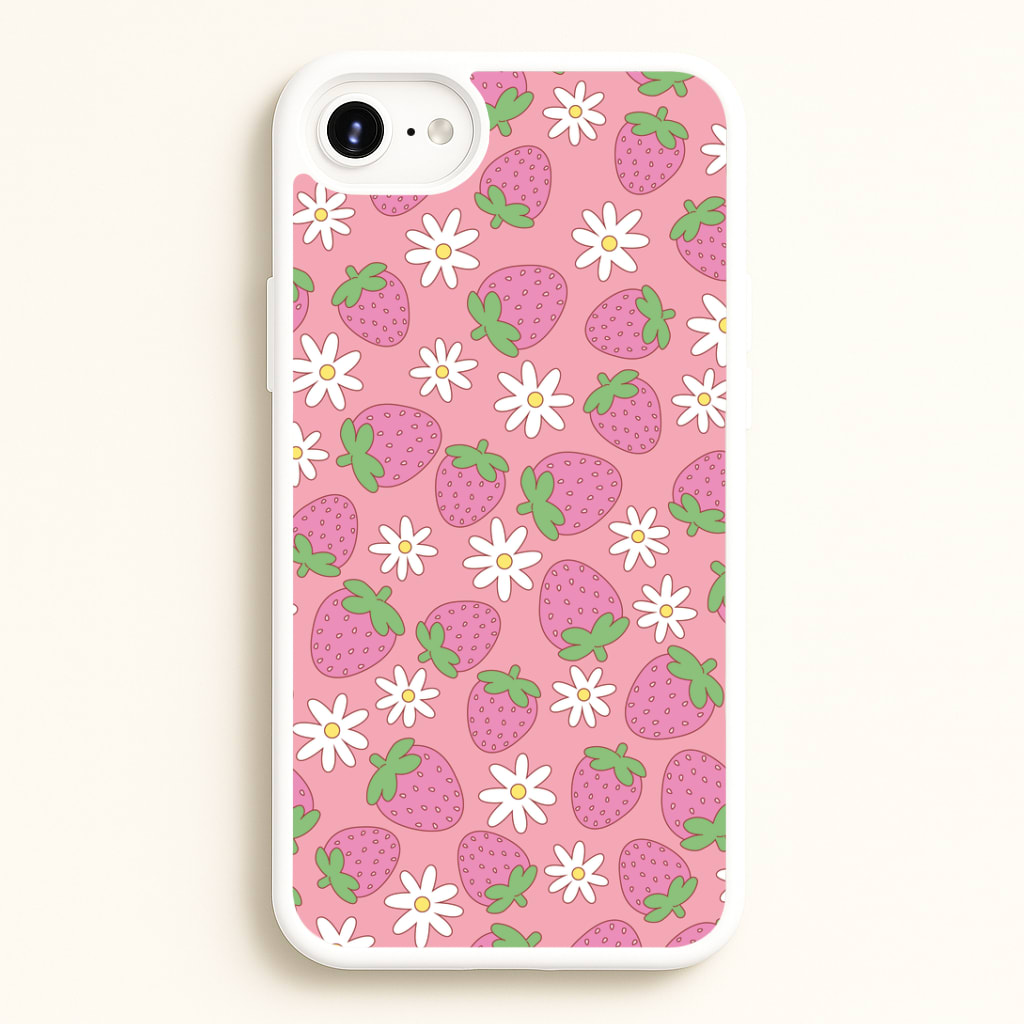 Pink Strawberries - Spring Patterns Phone Case