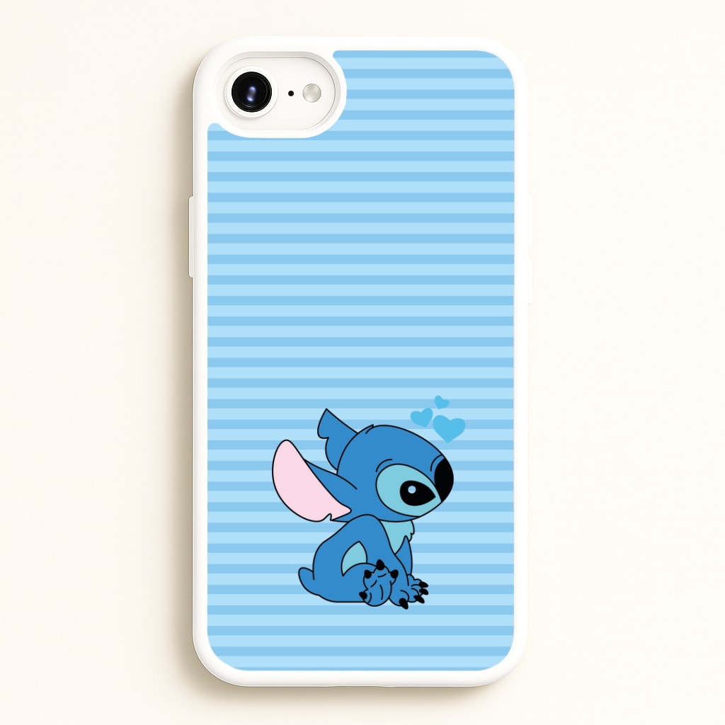 Blue Hearts Alien Blue Valentine's Phone Case