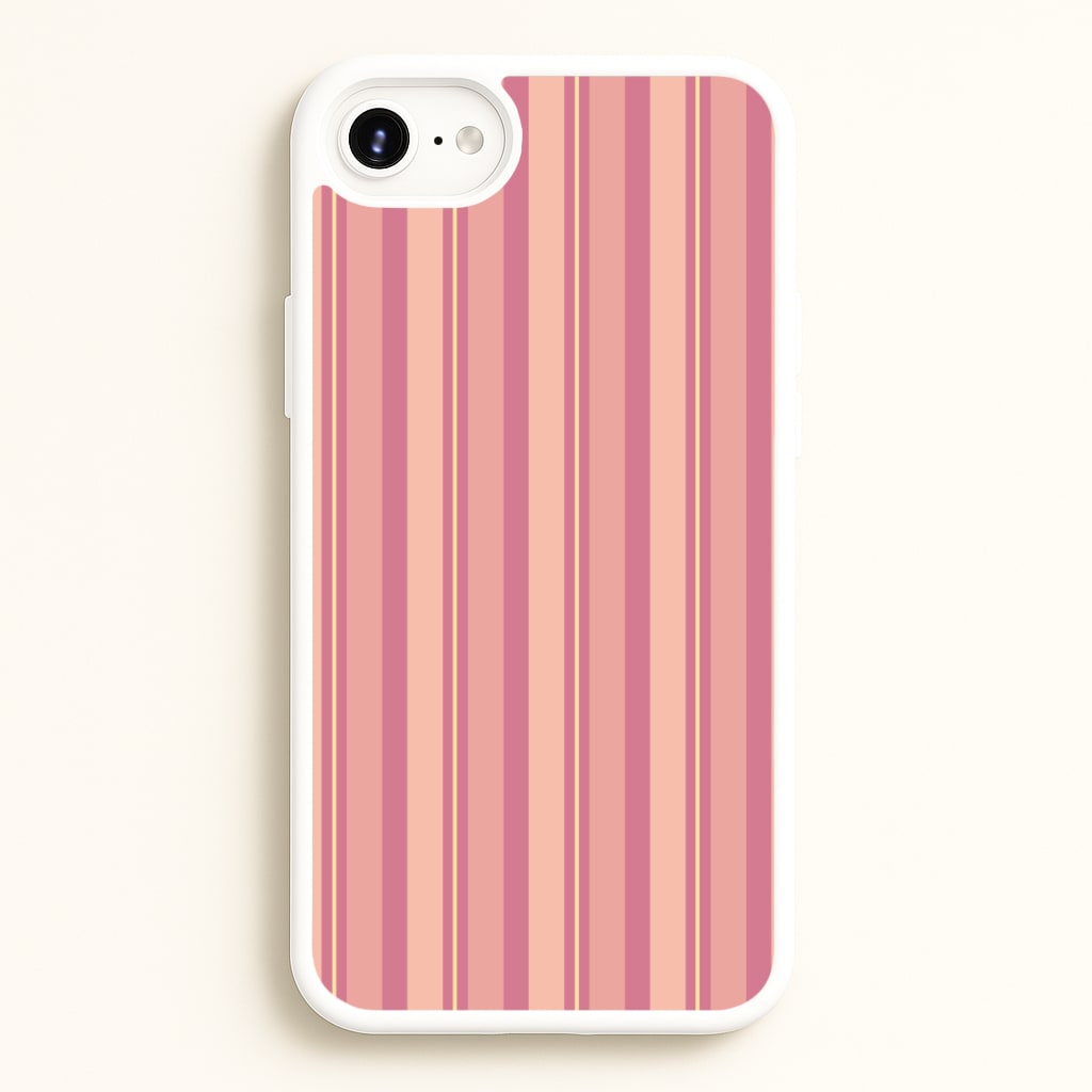 Pink And Yellow Stripes Phone Case