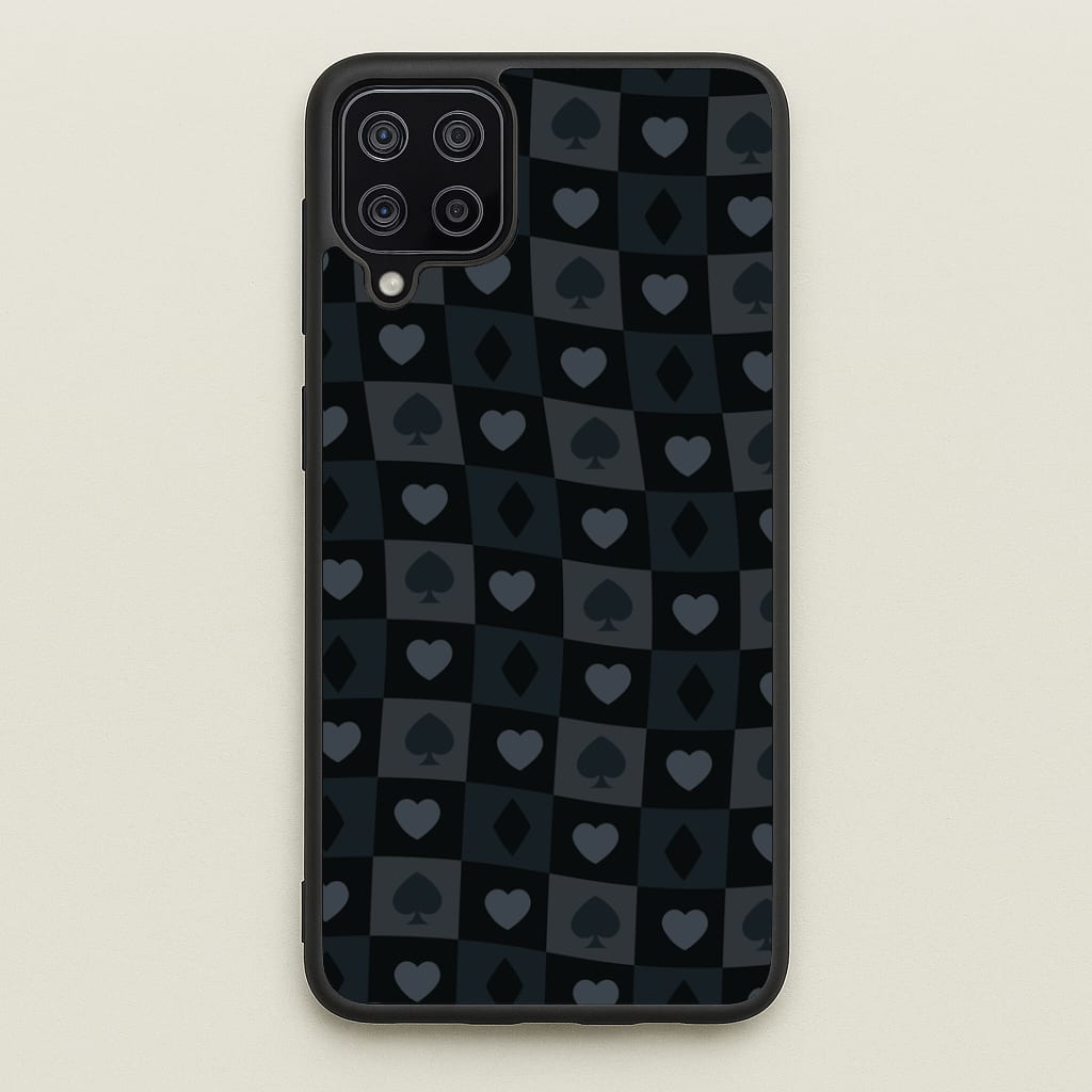 Card Suits Pattern Black Phone Case