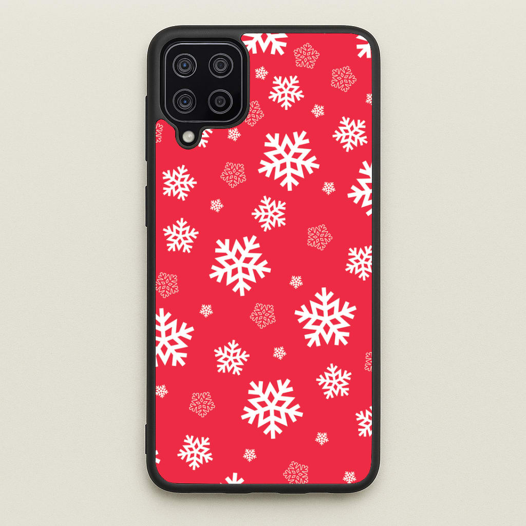 Red Snow Pattern Phone Case
