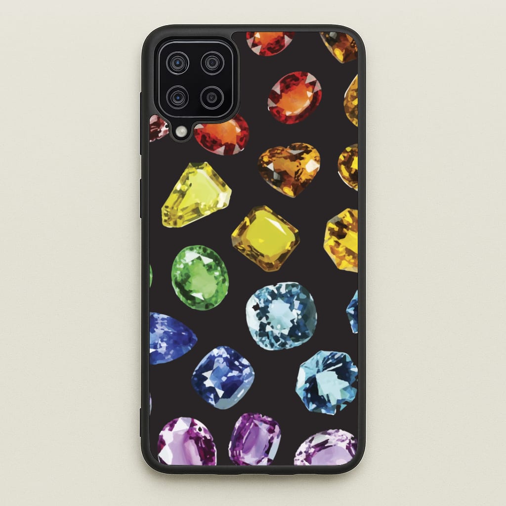 Rainbow Gems Assortment Pattern Phone Case