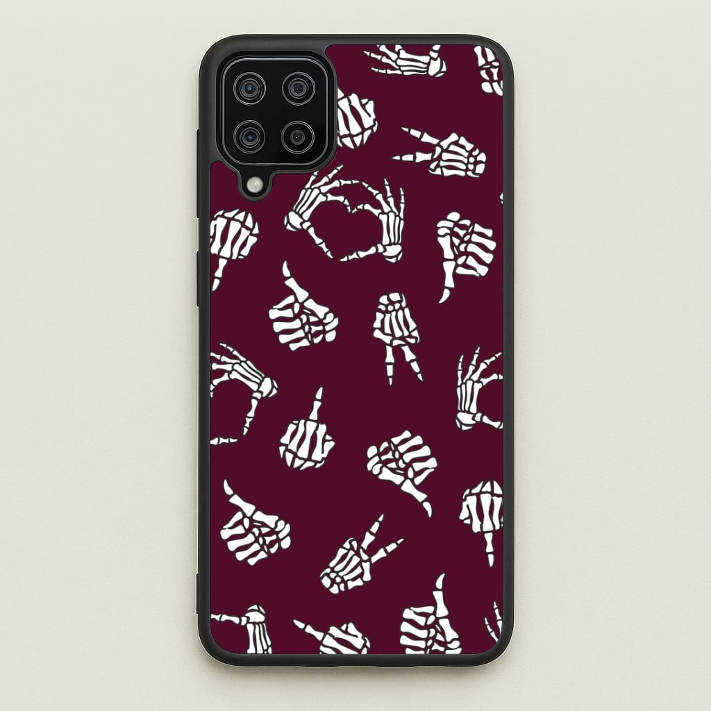 Skeleton Hands Pattern Phone Case