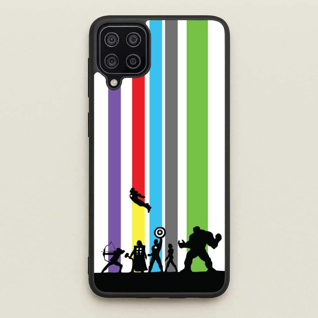 Superhero Team Silhouette Phone Case