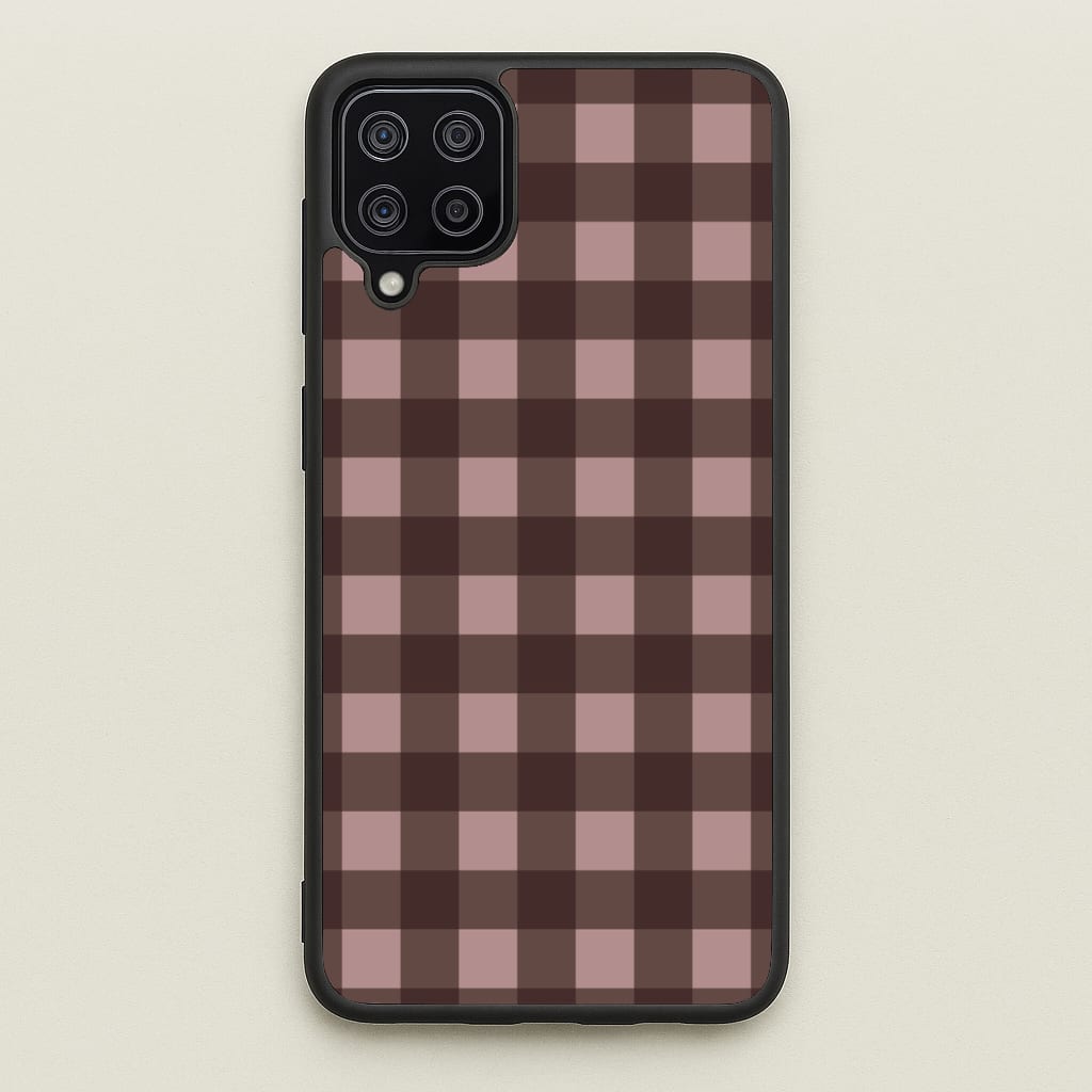 Chocolate Gingham Phone Case