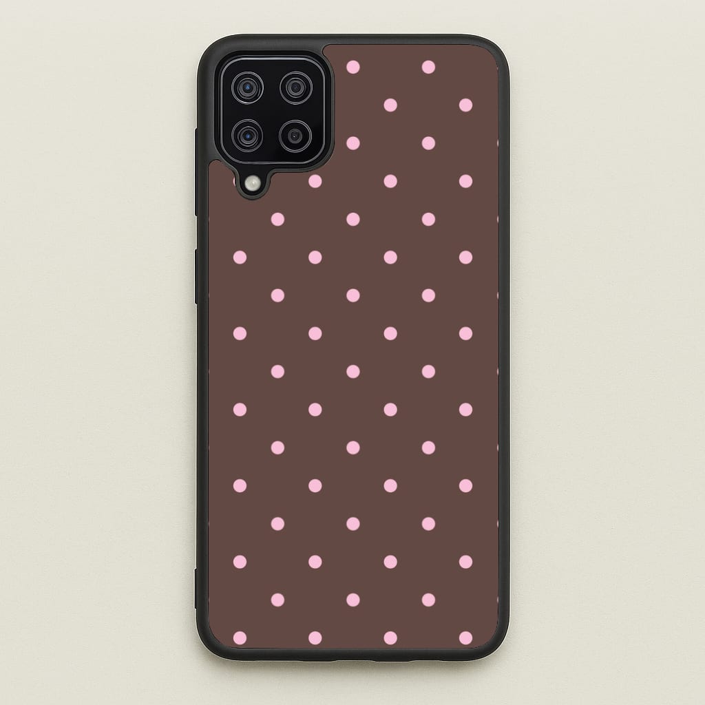 Chocolate & Strawberry Polka Dots Phone Case