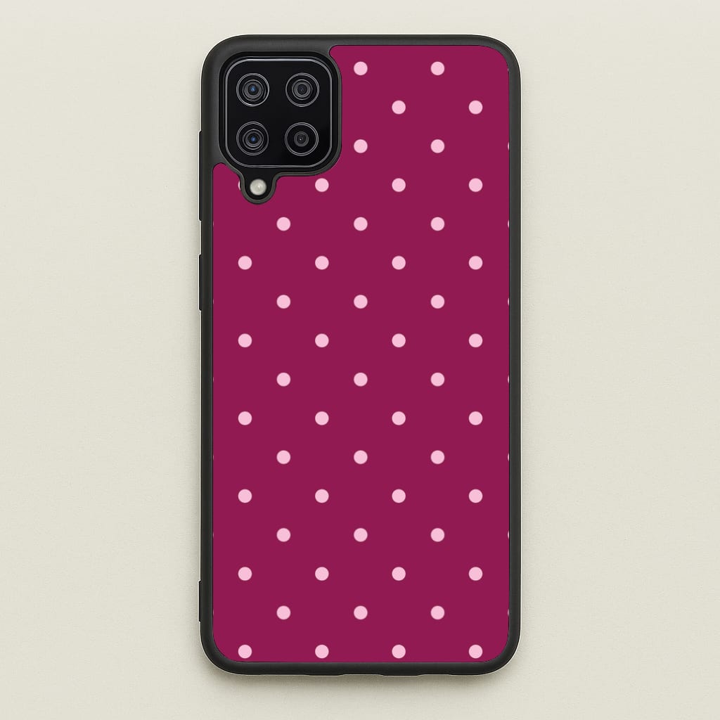 Raspberry Polka Dots Phone Case