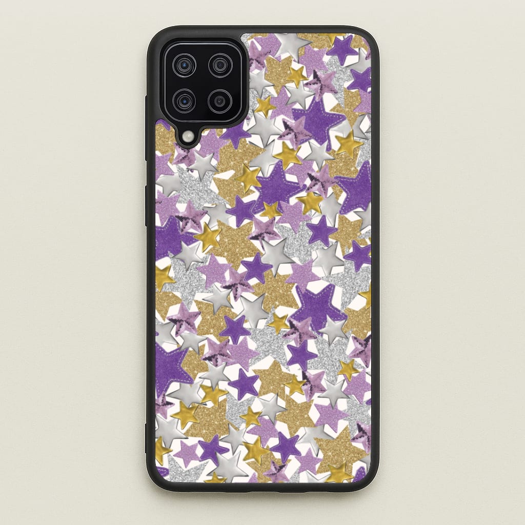 Mauve Stars Collage  Phone Case