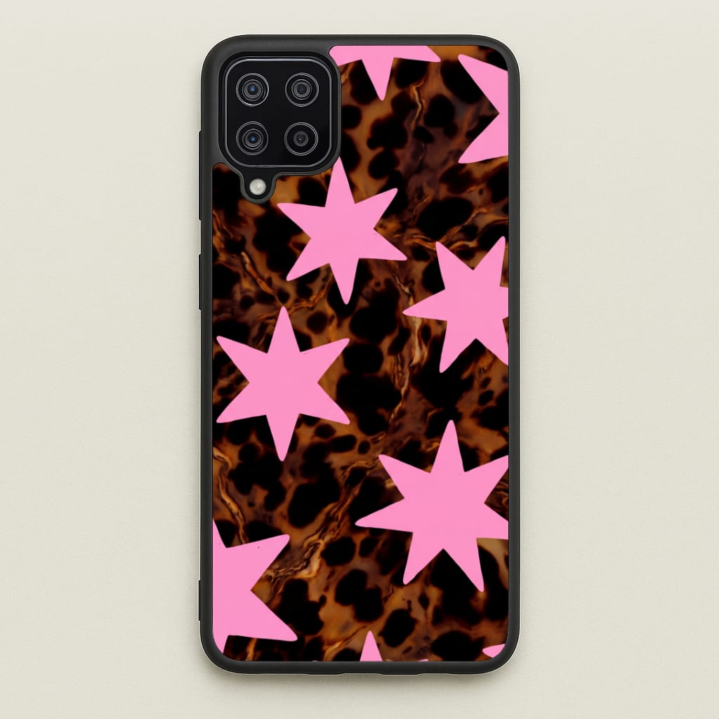 Tortoiseshell Star Scatter - Pink Phone Case