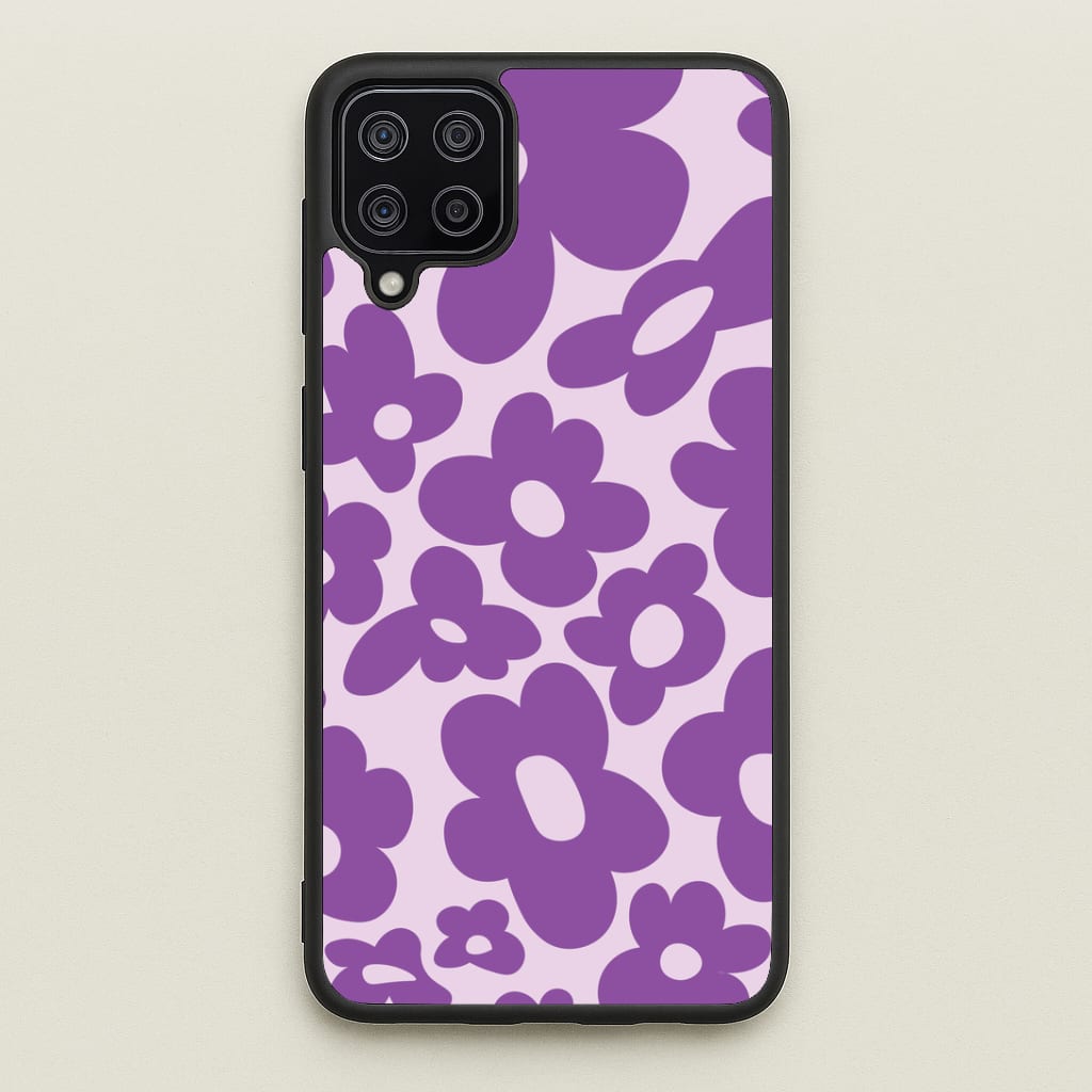 Purple Flowers - Trippy Patterns Phone Case