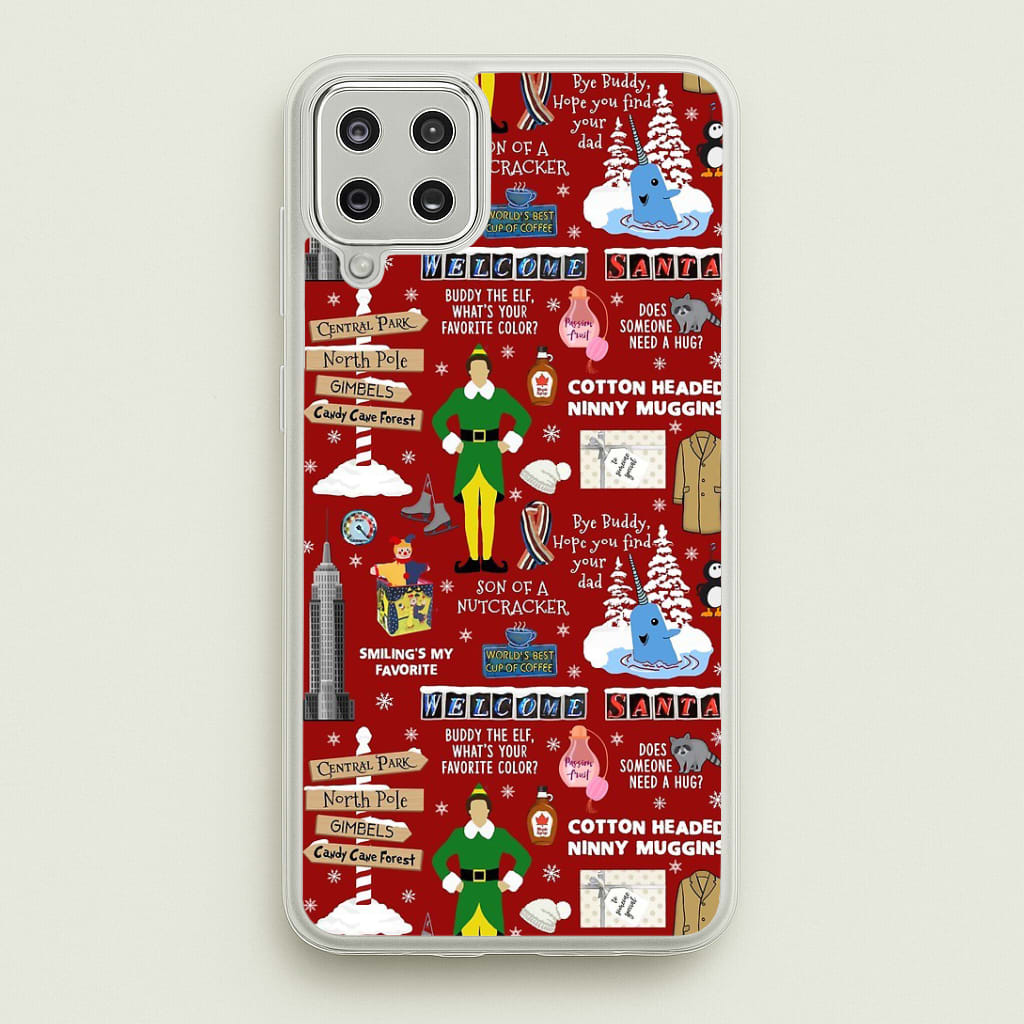 Red Elf Pattern Phone Case