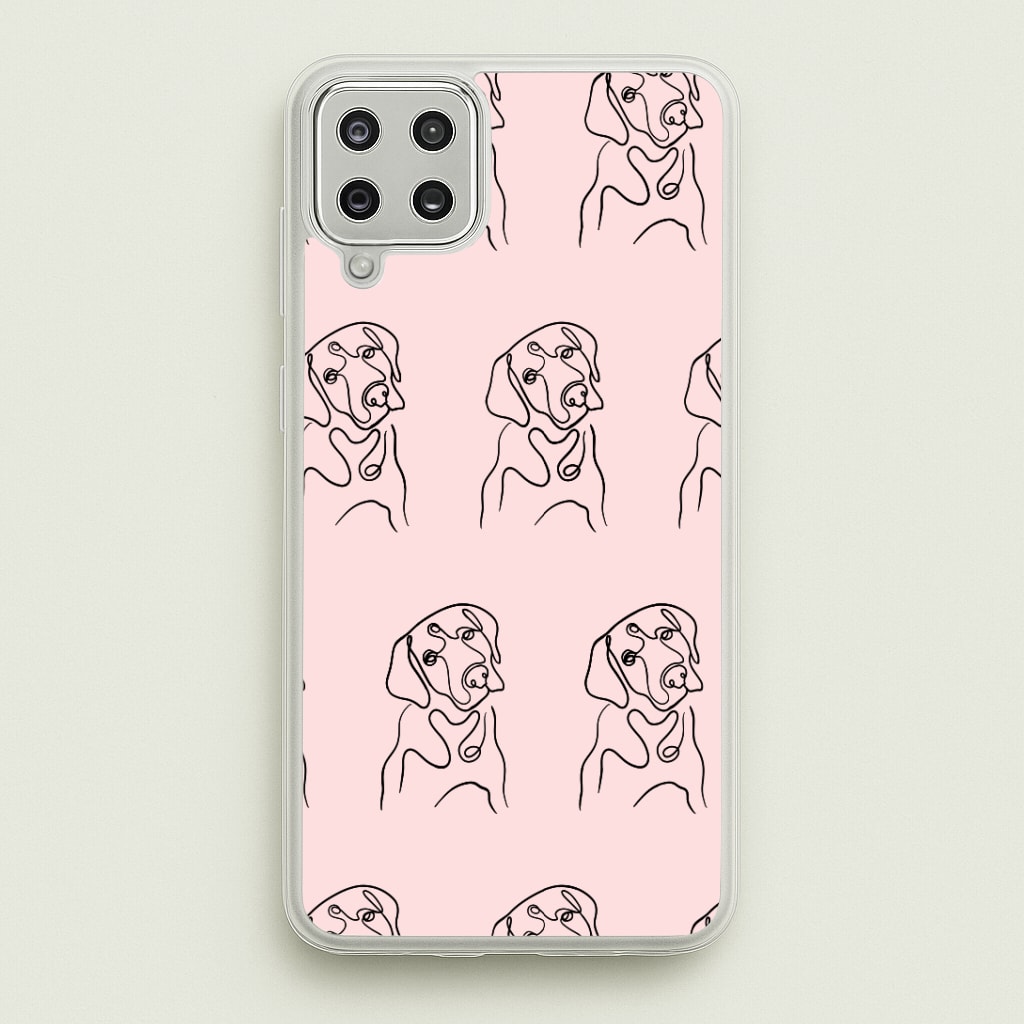 Labrador Outline - Dog Pattern Phone Case