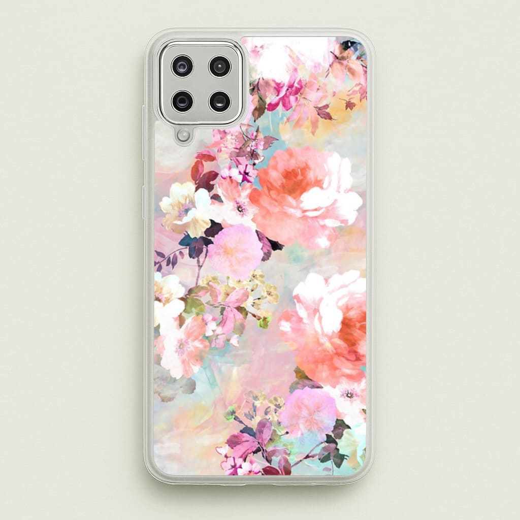 Pastel Pink Floral Pattern Phone Case