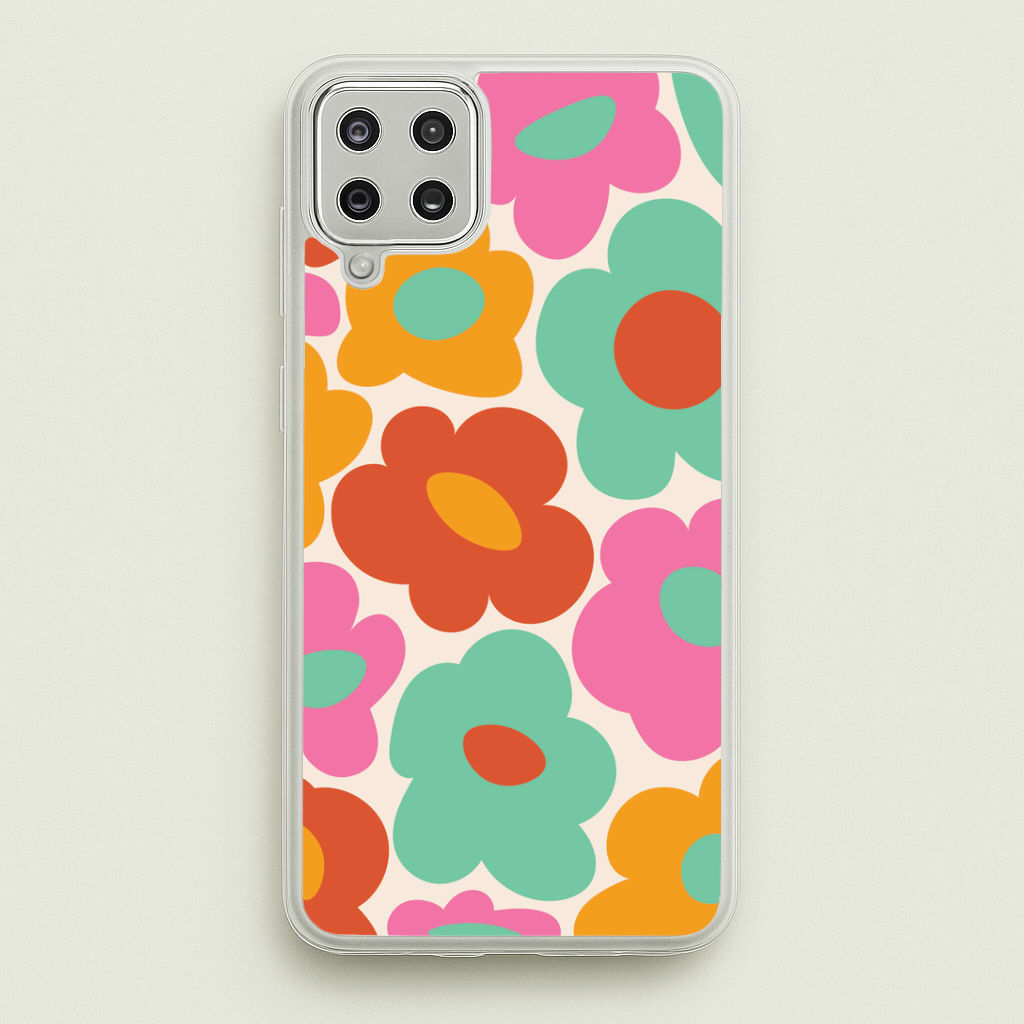 Abstract Trippy Retro Flowers Phone Case