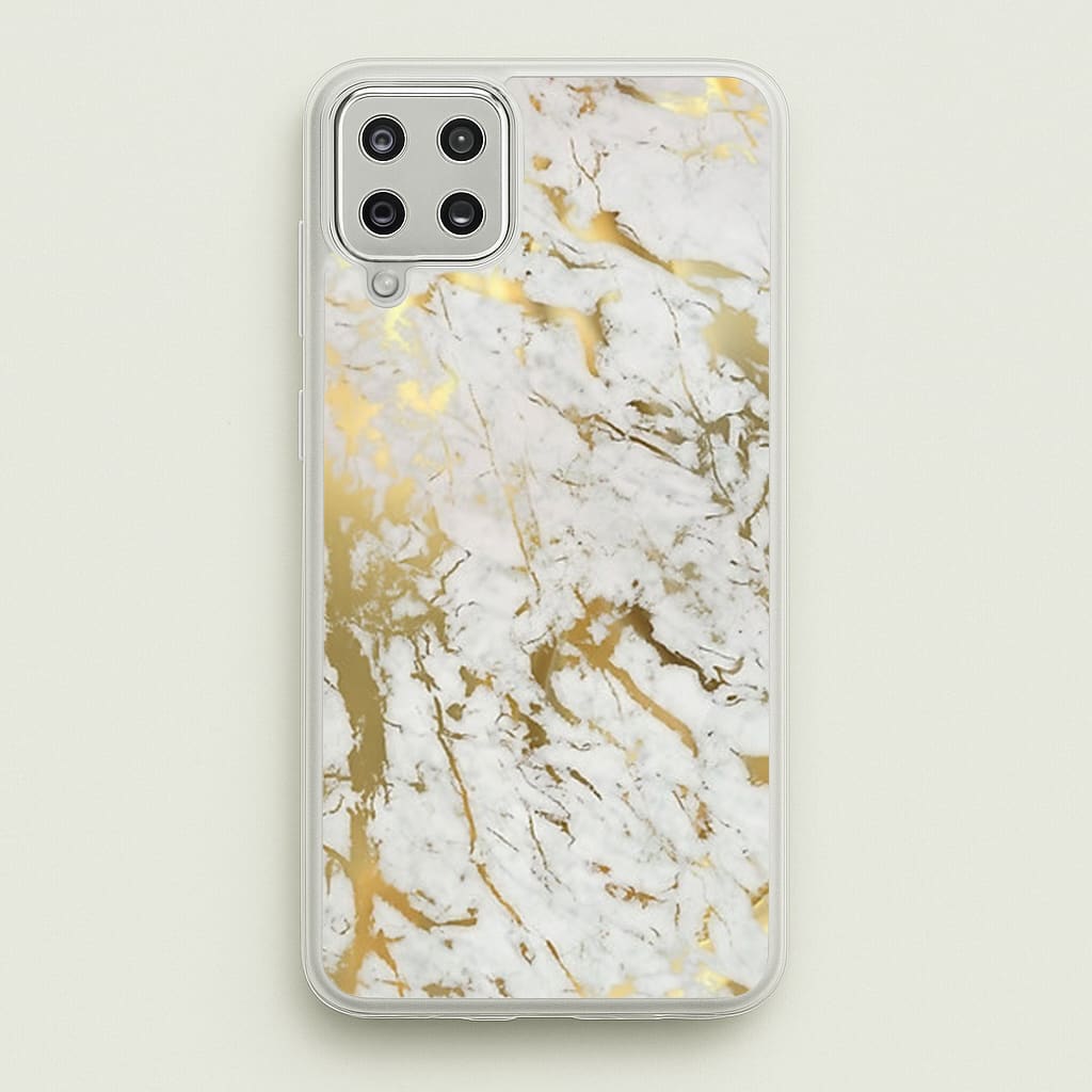 Gold Marble Splatter Phone Case