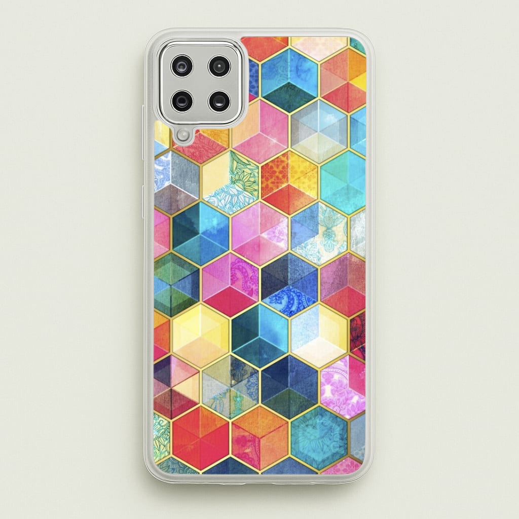 Colourful Honeycomb Pattern Phone Case