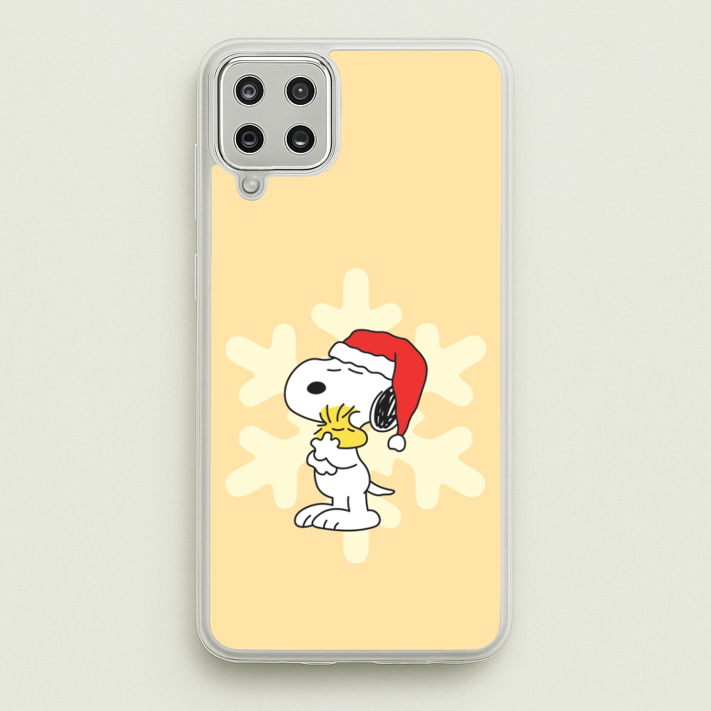 Christmas Cartoon Beagle And Bird Phone Case