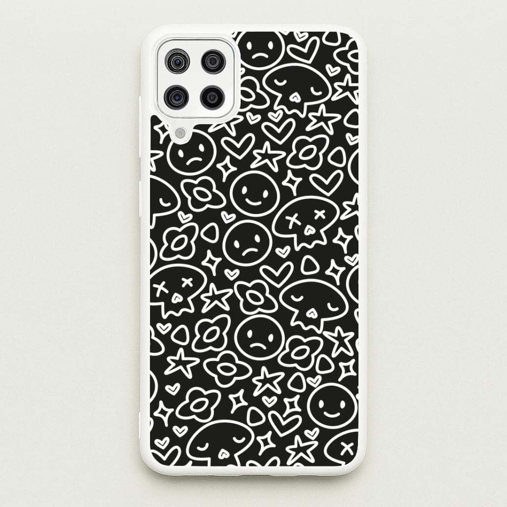Black Skulls - Skate Aesthetic Phone Case