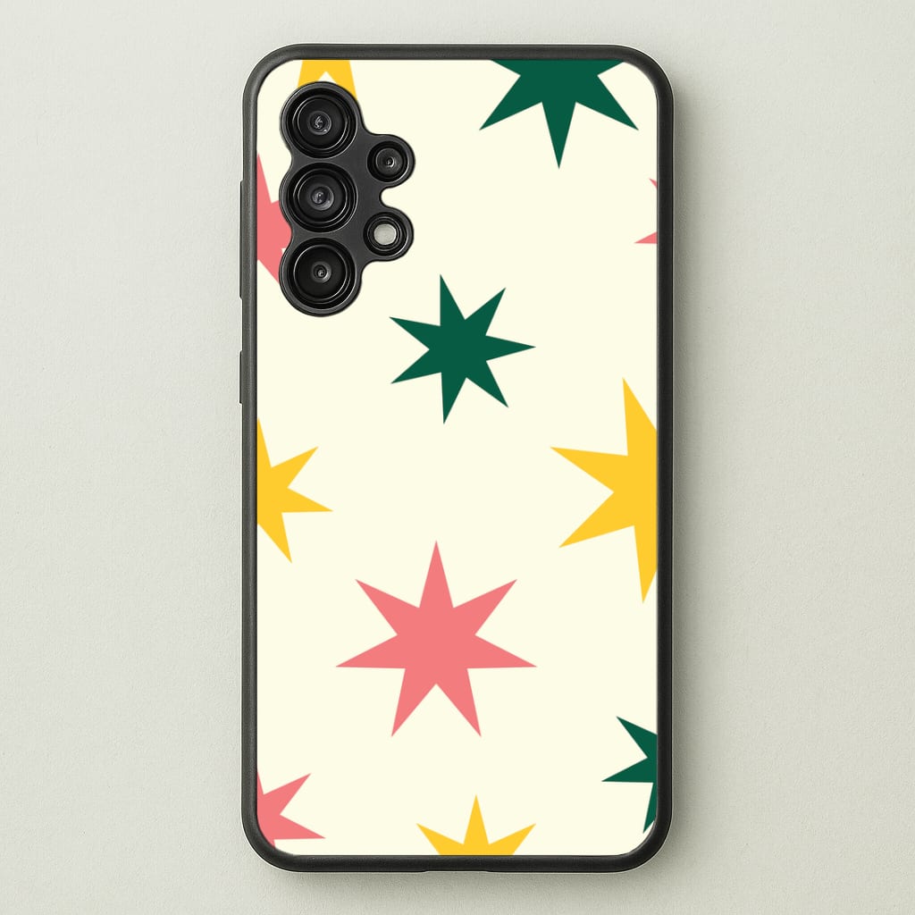 Colourful Christmas Stars Pattern Phone Case