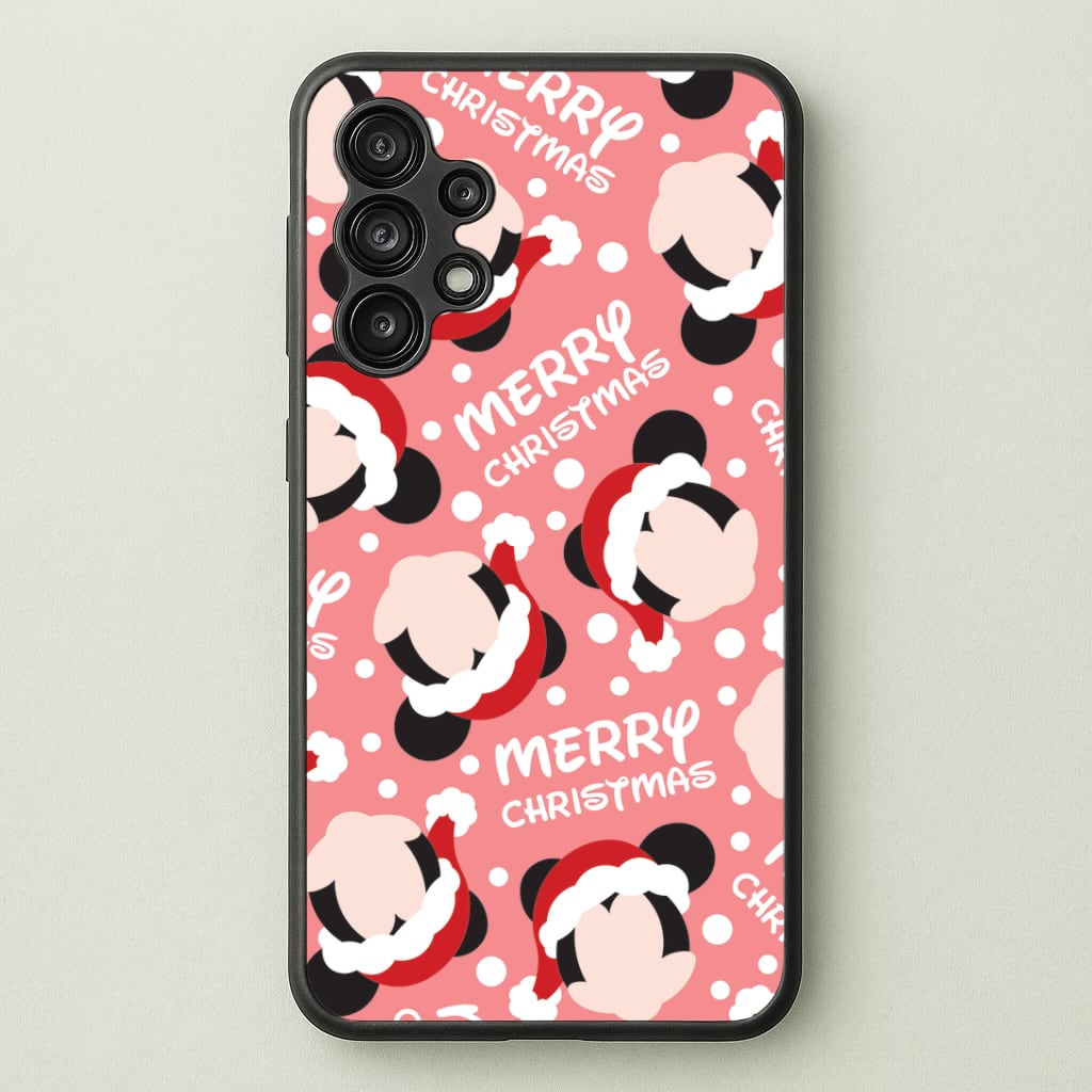 Merry Christmas Cartoon Mouse Pattern Phone Case