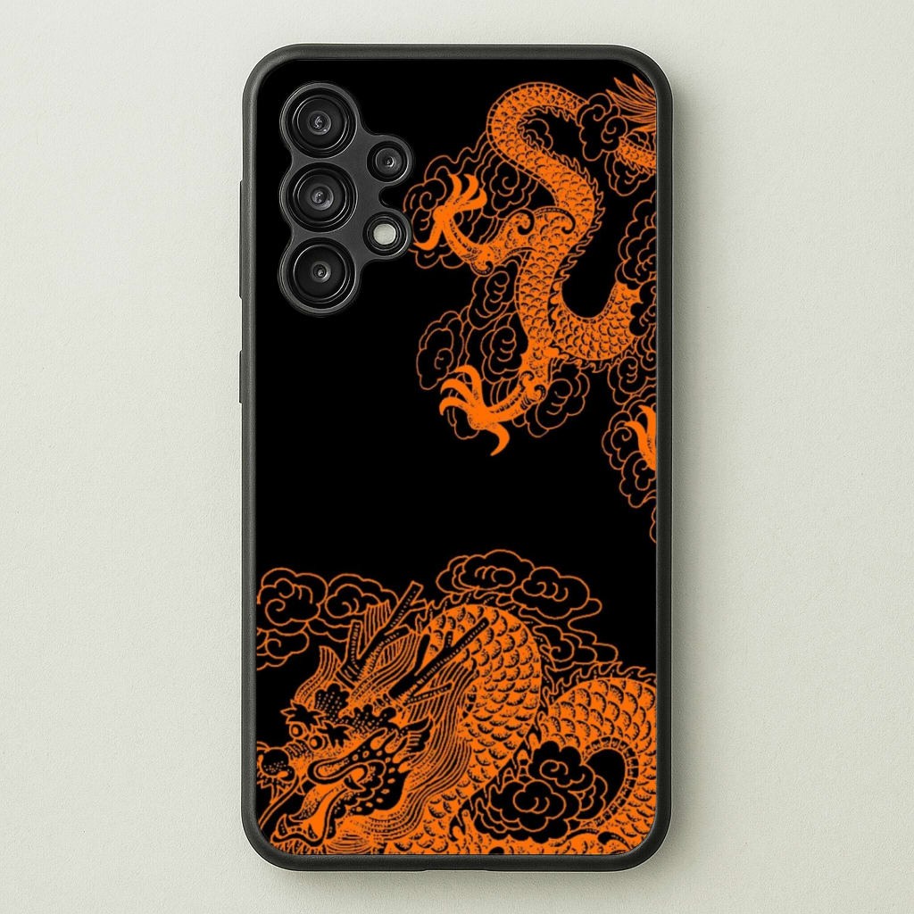 Orange Dragon Phone Case