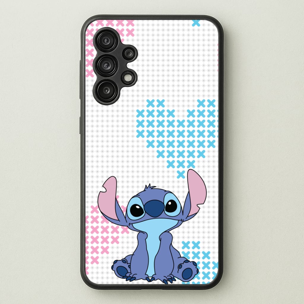 Blue Alien Hearts Phone Case