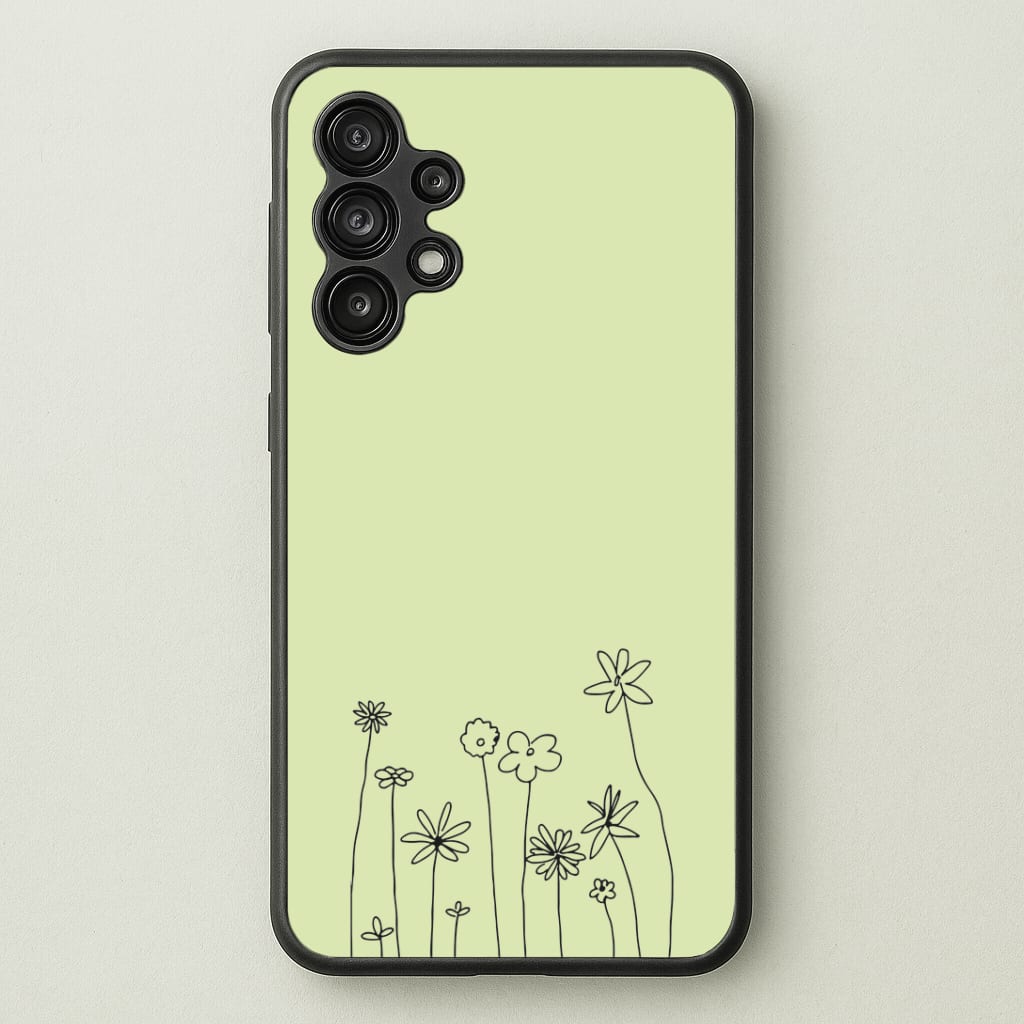Floral Outline - Floral Phone Case