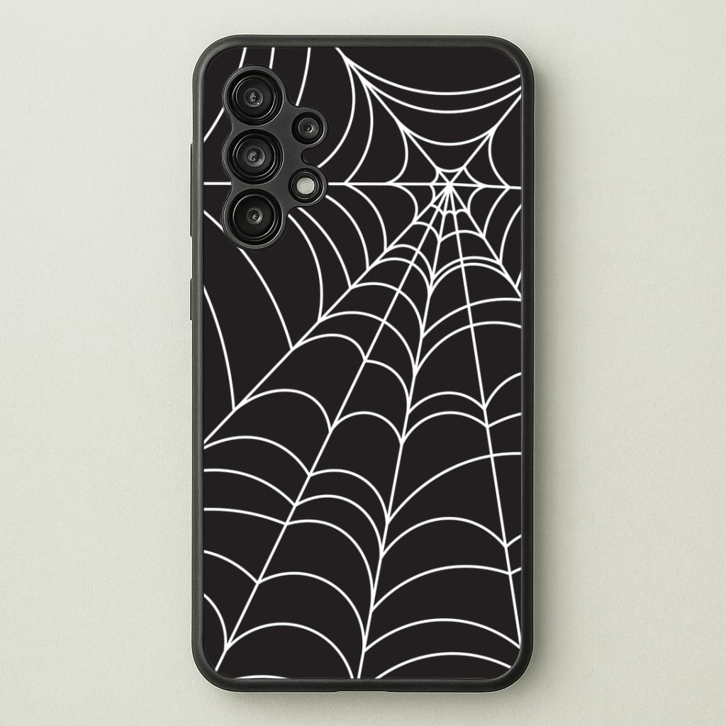 Black Cobwebs Pattern Phone Case