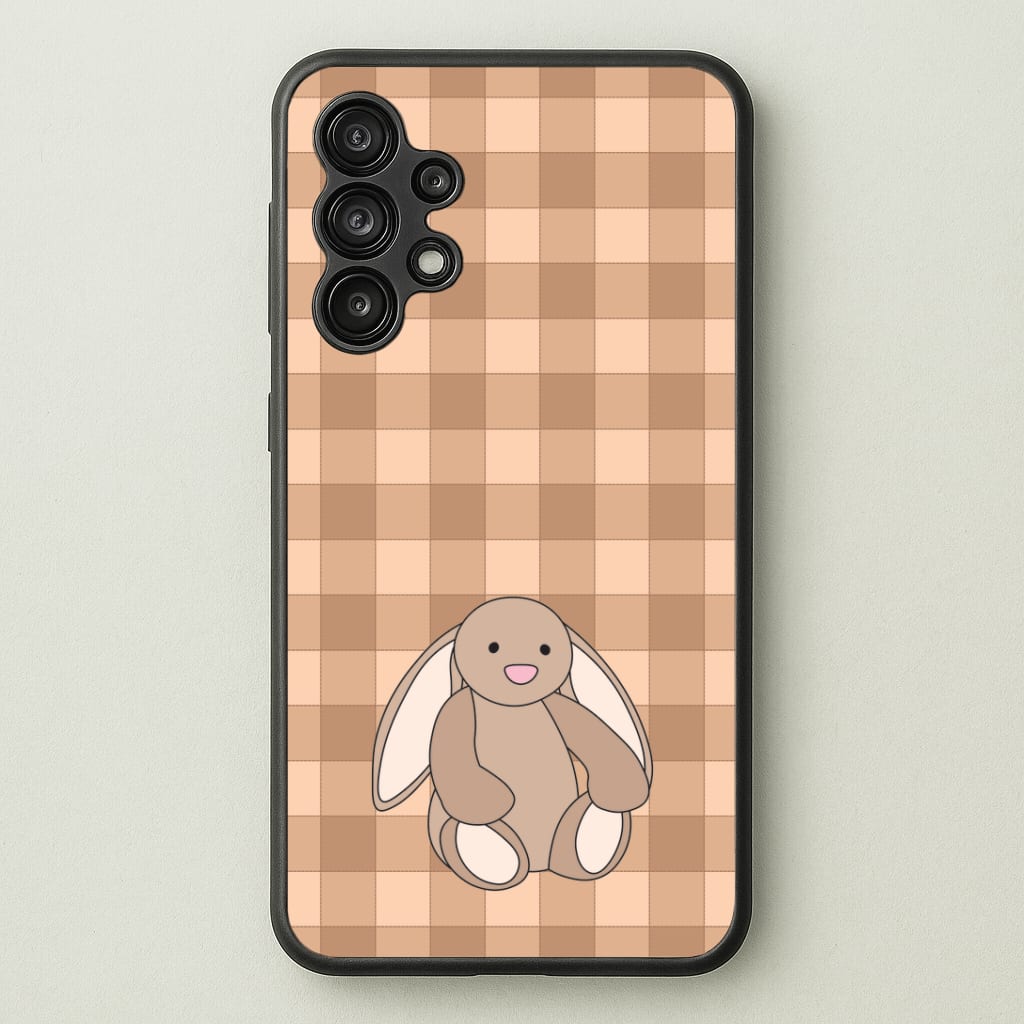 Bunny Checkered Pattern Phone Case