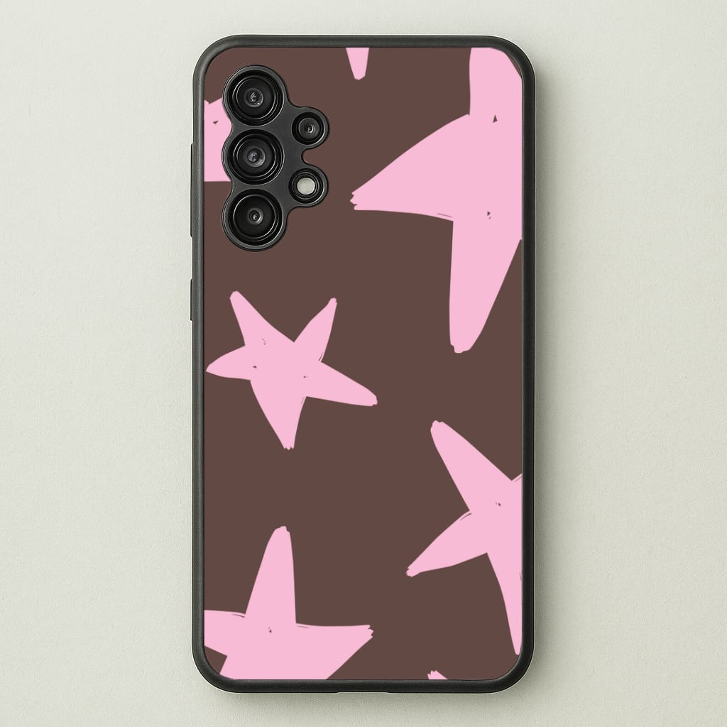 Chocolate & Strawberry Stars Phone Case