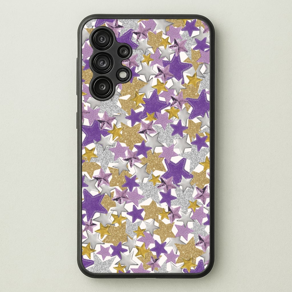 Mauve Stars Collage  Phone Case