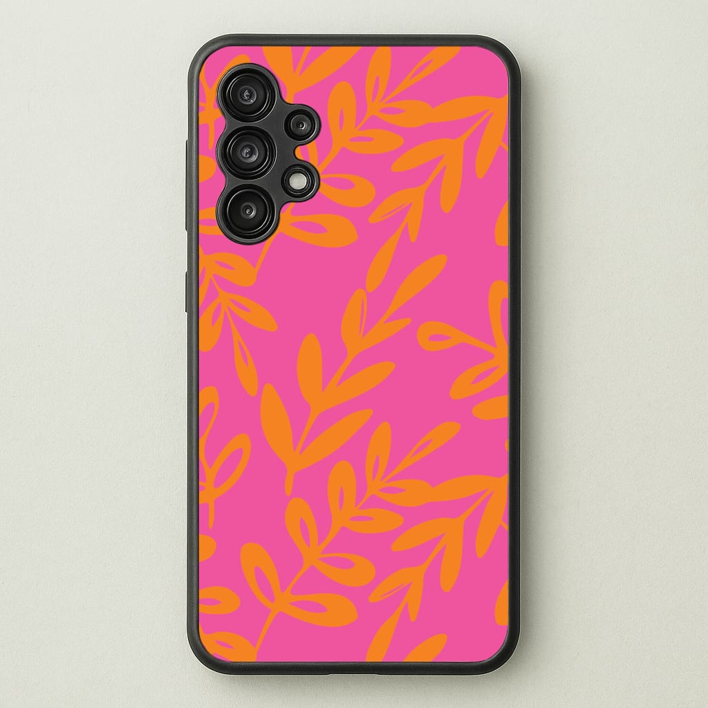 Pink & Orange Leaves - Foliage Phone Case