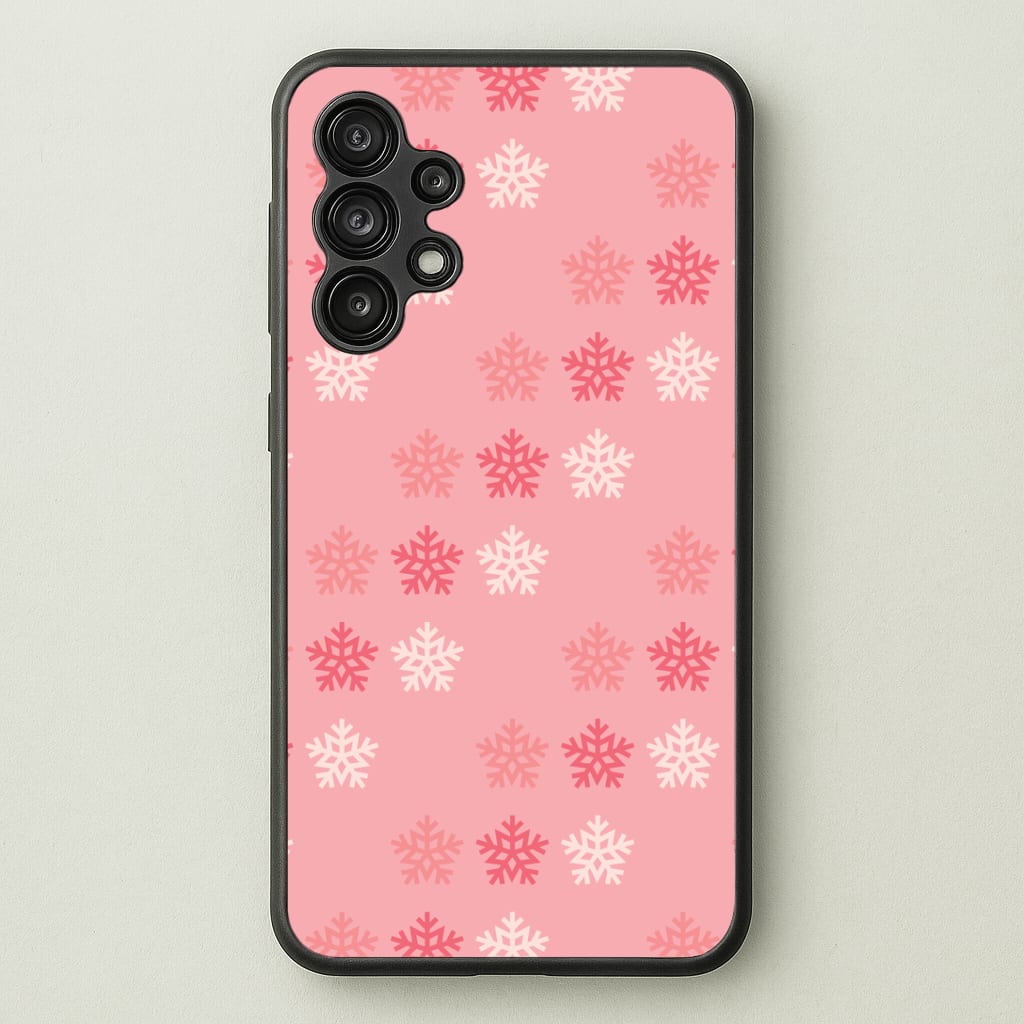 Red Slowflakes Christmas Pattern Phone Case