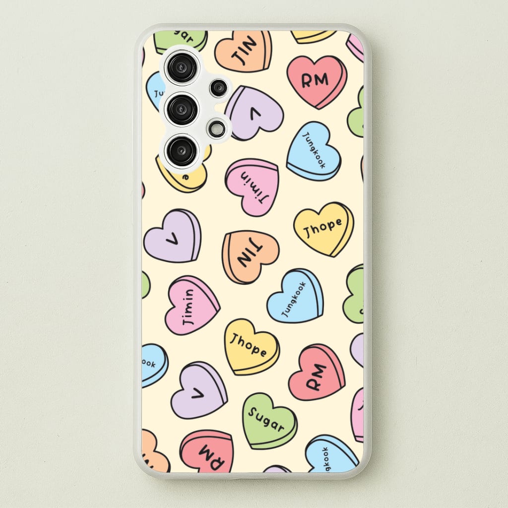 K-Pop Band Members Love Hearts Pattern Phone Case