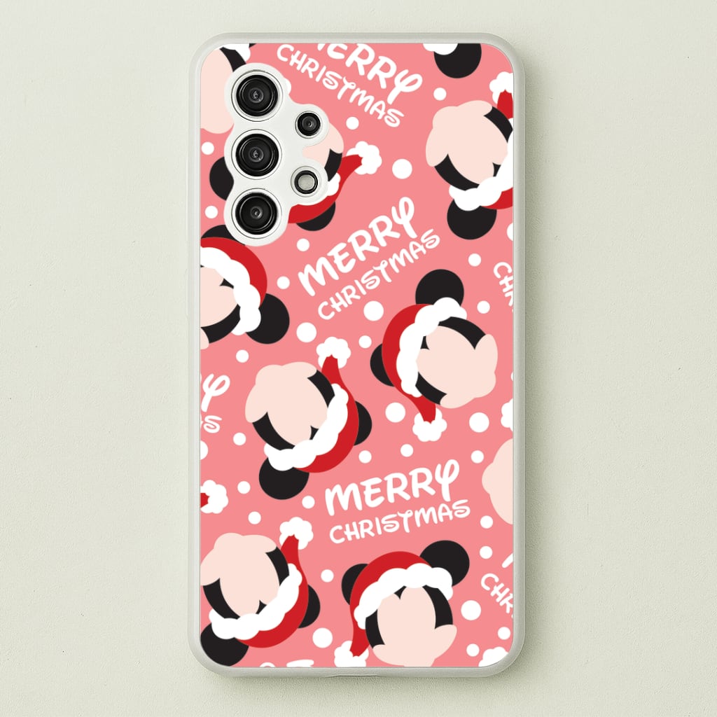 Merry Christmas Cartoon Mouse Pattern Phone Case