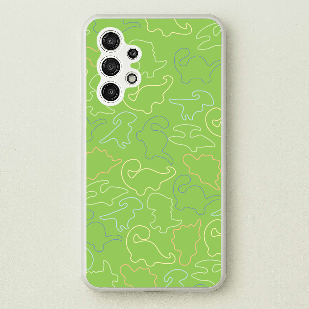 Outline Pattern - Dinosaurs Phone Case