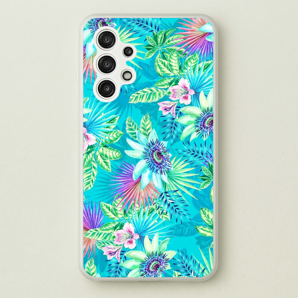 Blue Floral Pattern Phone Case