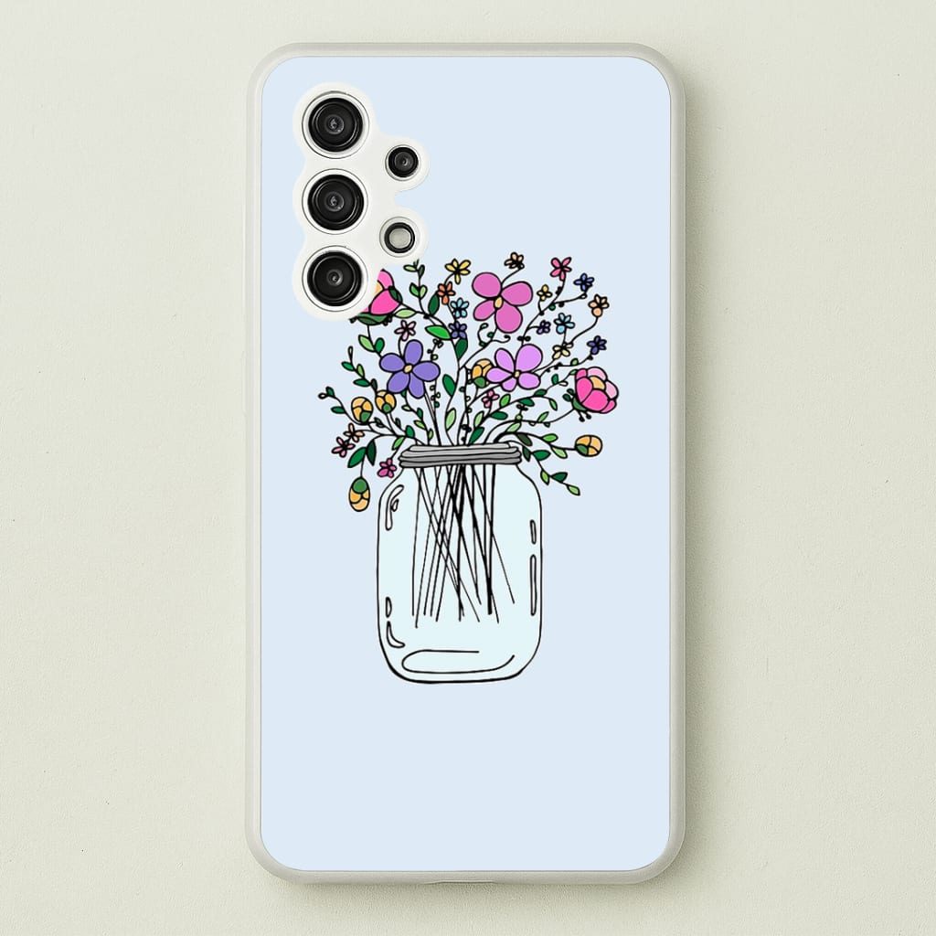 Cartoon Flower Jar Phone Case