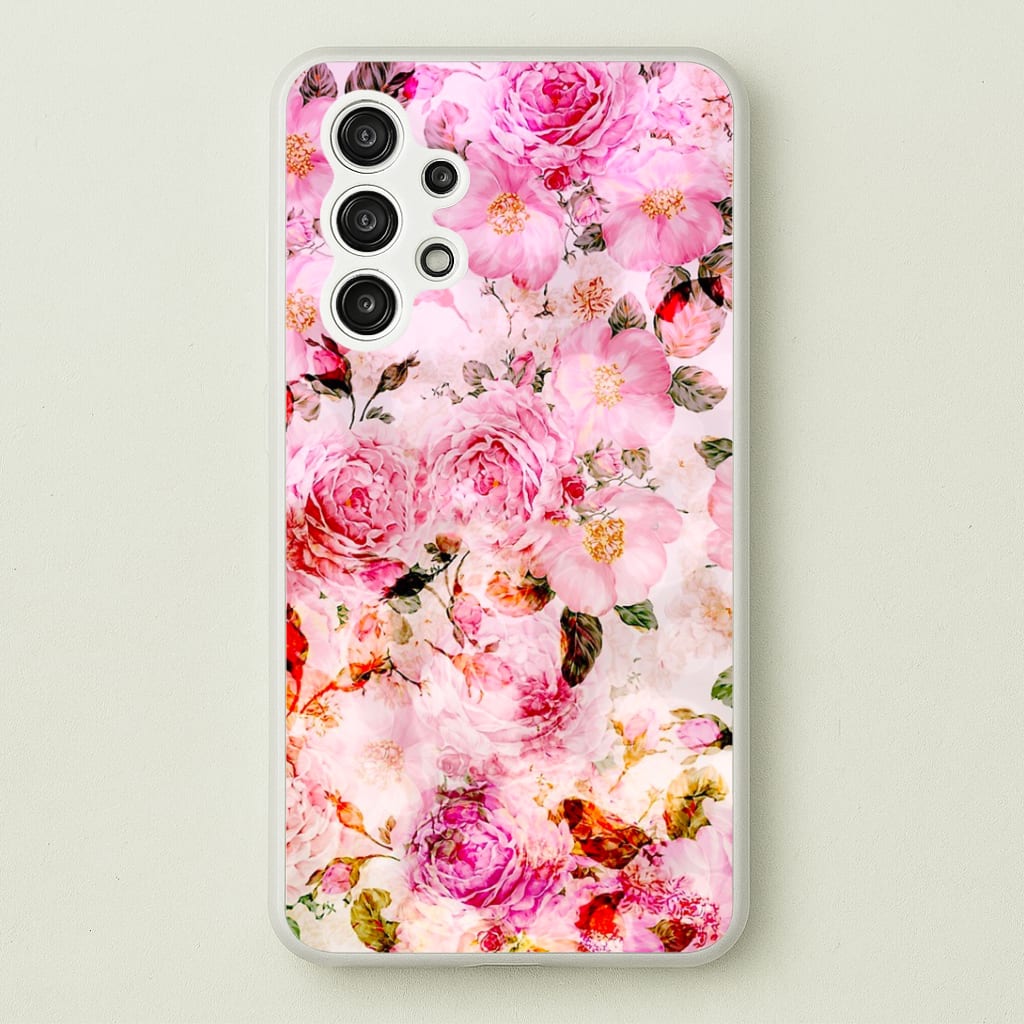Pretty Pink Chic Floral Pattern Phone Case