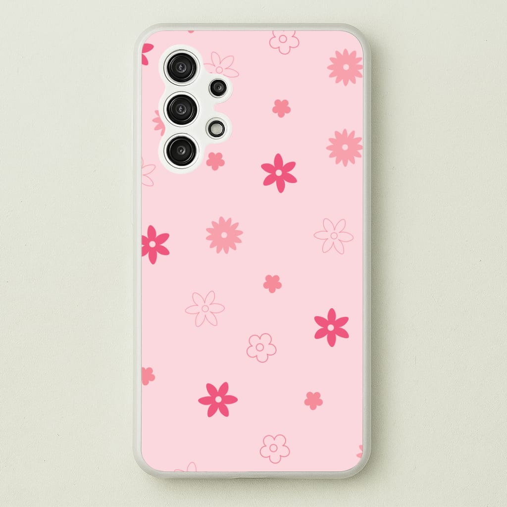 Flower Types Pattern Pink Phone Case