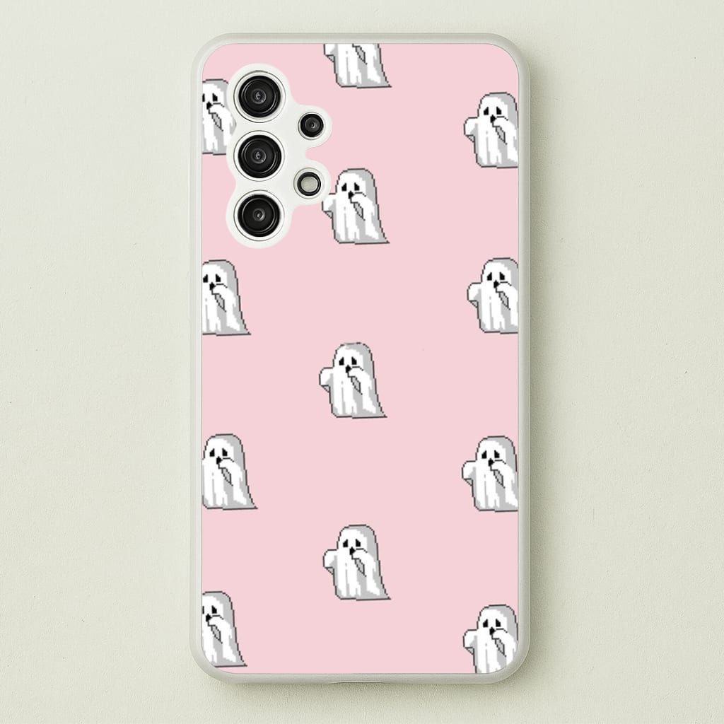 Pastel Pixel Ghost Halloween Phone Case