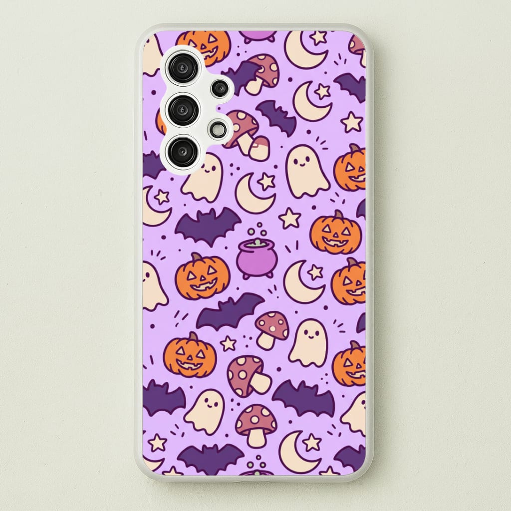 Lilac Witchy Doodles Phone Case