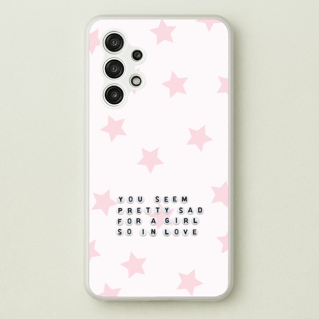 Pretty Sad Letter Beads Phone Case