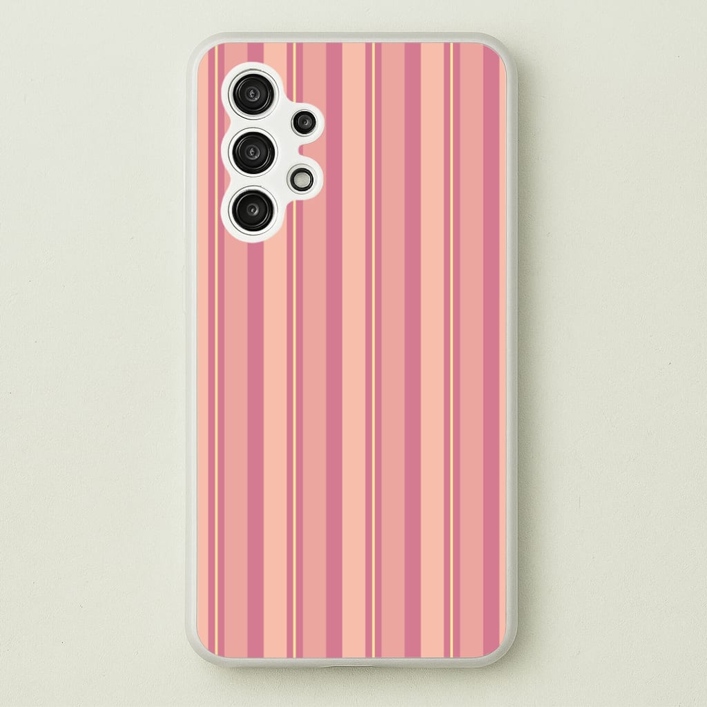 Pink And Yellow Stripes Phone Case