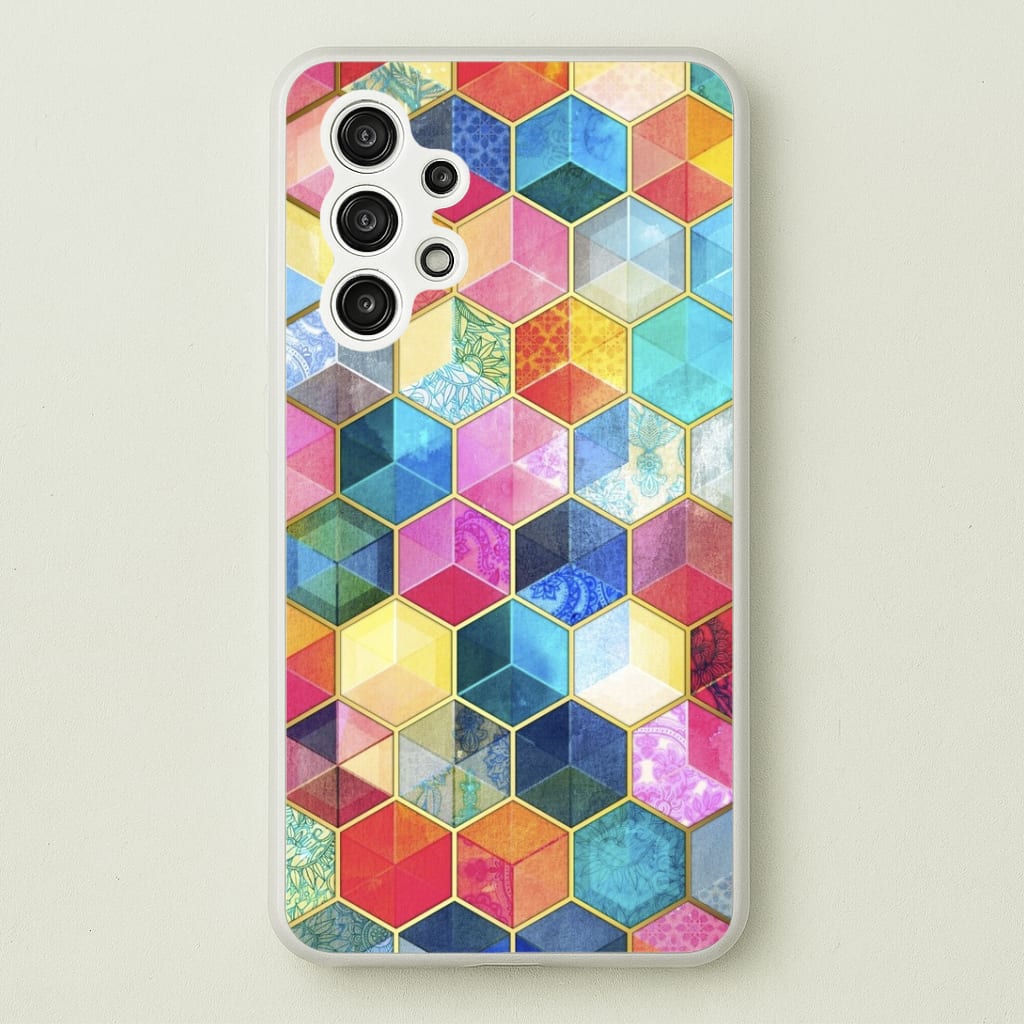 Colourful Honeycomb Pattern Phone Case